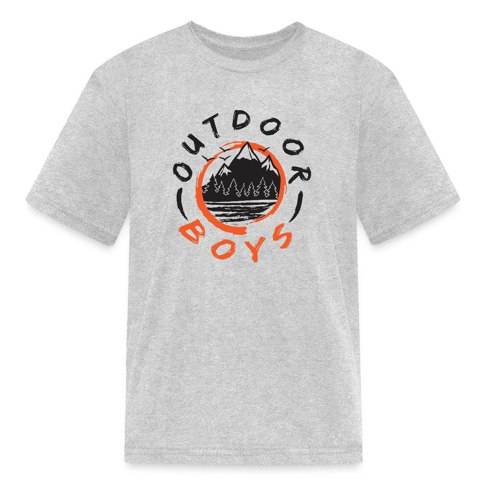 Детская футболка с логотипом Outdoor Boys S gray Timeless-Tees