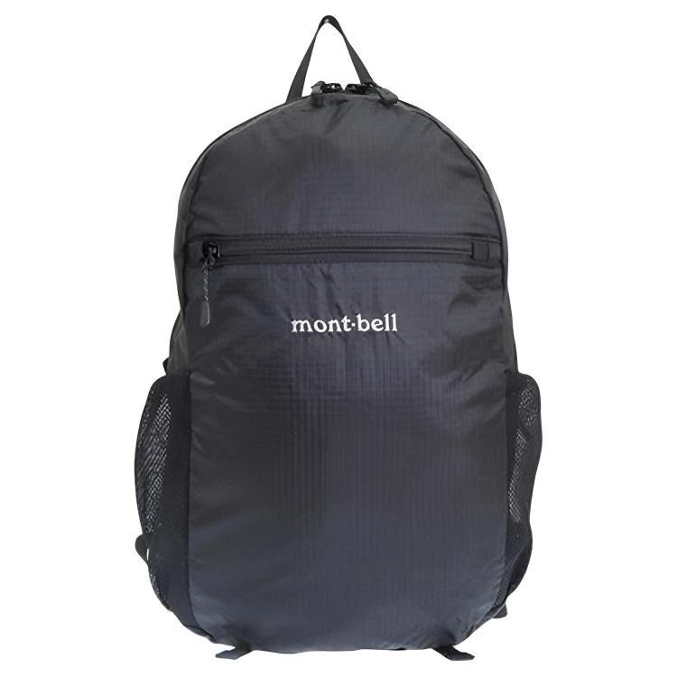 MONTBELL 10 л Рюкзак из нейлона с логотипом бренда Унисекс Пара Черный чёрный mont-bell