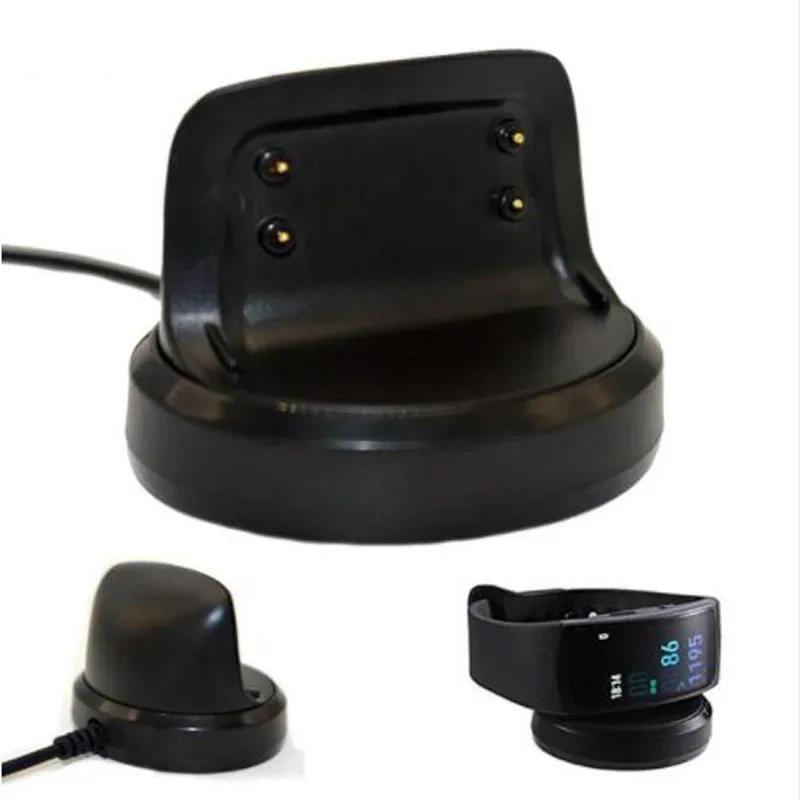 USB-кабель для зарядки для Samsung Galaxy Gear Fit 2 R360 / Fit2 Pro R365 Смарт-браслет Ремешок Док-станция Адаптер Зарядный кабель Подставка чёрный Case-2