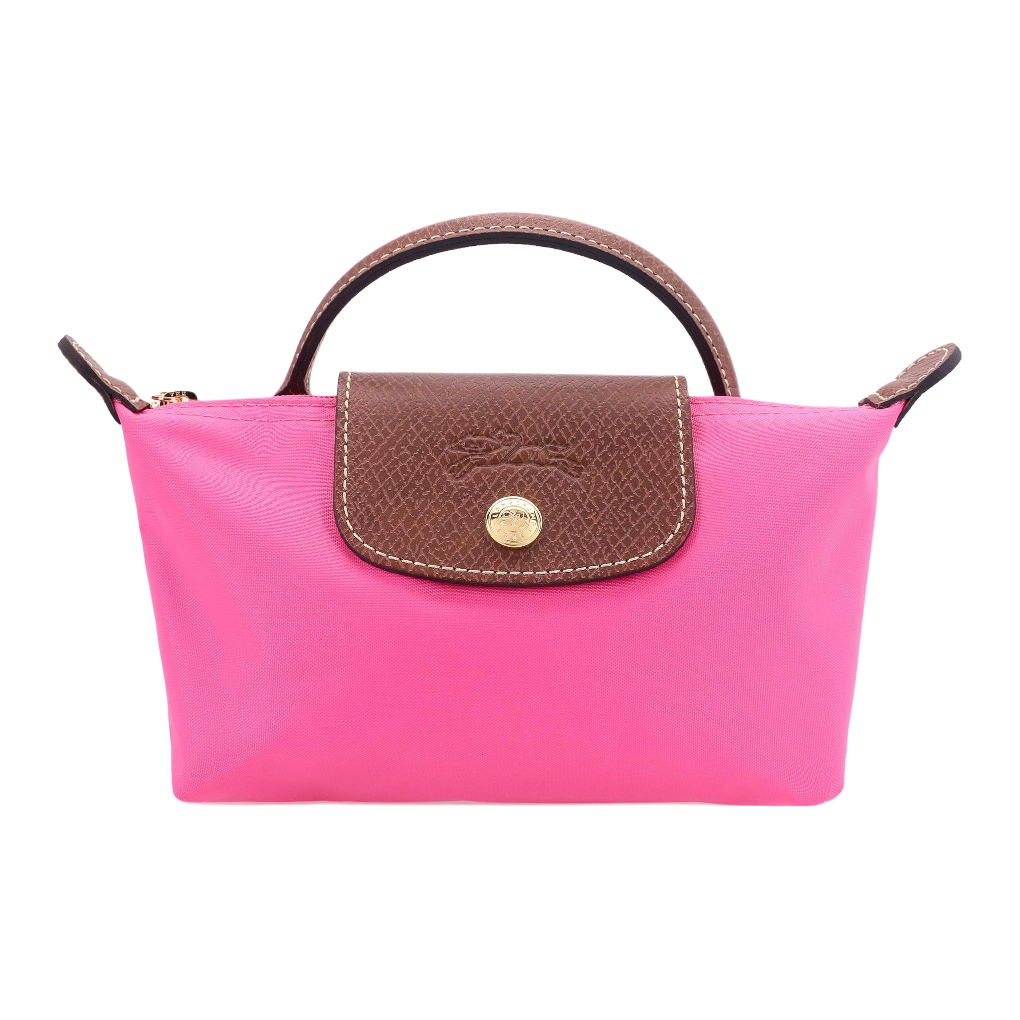 Longchamp Le Pliage 17 Valentines Day Edition Short Handle Snap Zipper Tote Bag Women Tote Bag Candy-Pink 34175089P73 Basic Set (Bag) pink