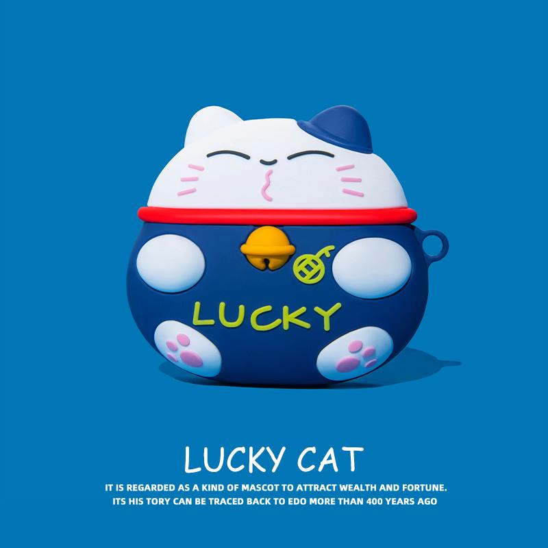 Чехол Lucky Cat Lovely для Airpods Pro 2, чехол для наушников в японском стиле для Apple Airpods 1 2 3, чехол для AirPods Pro 2 for AirPods 1 2 white case-A1