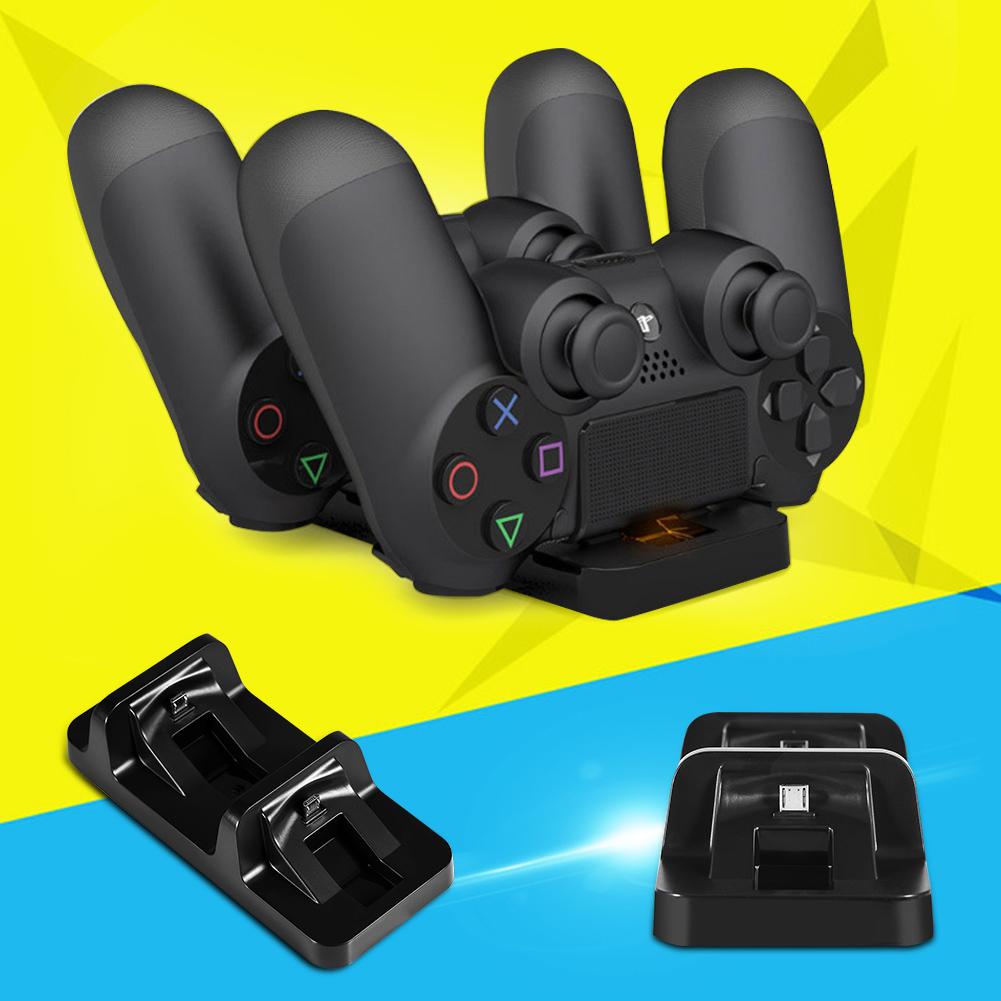 Двойная зарядная док-станция, подставка USB, зарядное устройство для игрового контроллера PlayStation 4 PS4 black 3d printing machine