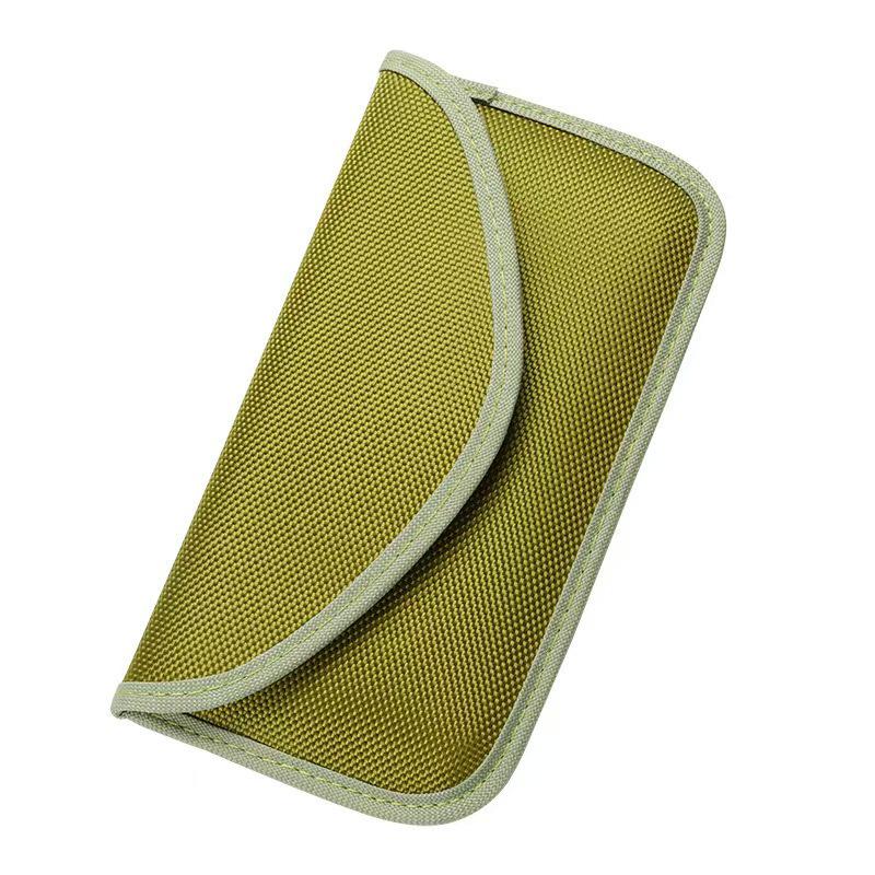 RFID-защитный чехол для телефона и держатель для ключей автомобиля - Защита от излучения, Оксфордская ткань, Подходит для 6,5-дюймовых телефонов оливковый ToolCraft