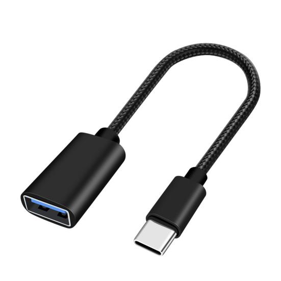 USB C на USB Адаптер Тип C OTG Кабель USB C Штекер чёрный Arabella