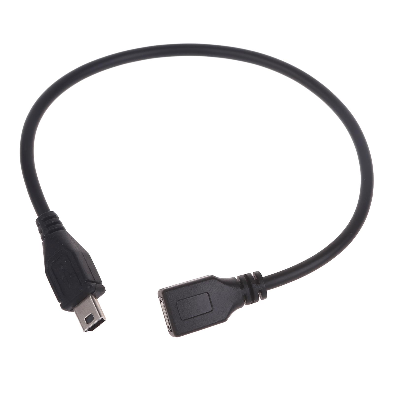 Кабель-адаптер Micro USB на Mini USB Кабель-удлинитель Micro USB (мама) на Mini USB (папа) Зарядный кабель Кабель для синхронизации данных gray Brioche