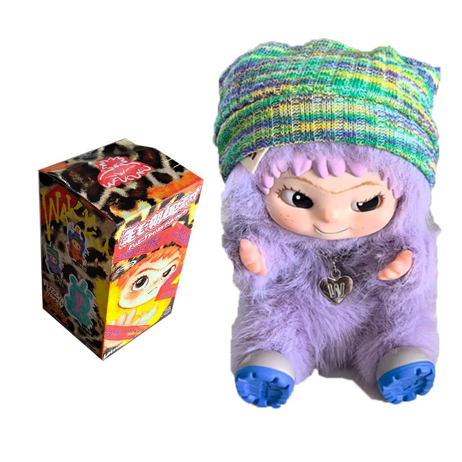 Оригинальный продукт Wakuku Fury Party Series Blind Box Wakuku Плюшевая кукла ручной работы Подарок для девочек Милая кукла ручной работы для девочки Праздник gray Binchi Outdoor Equipment