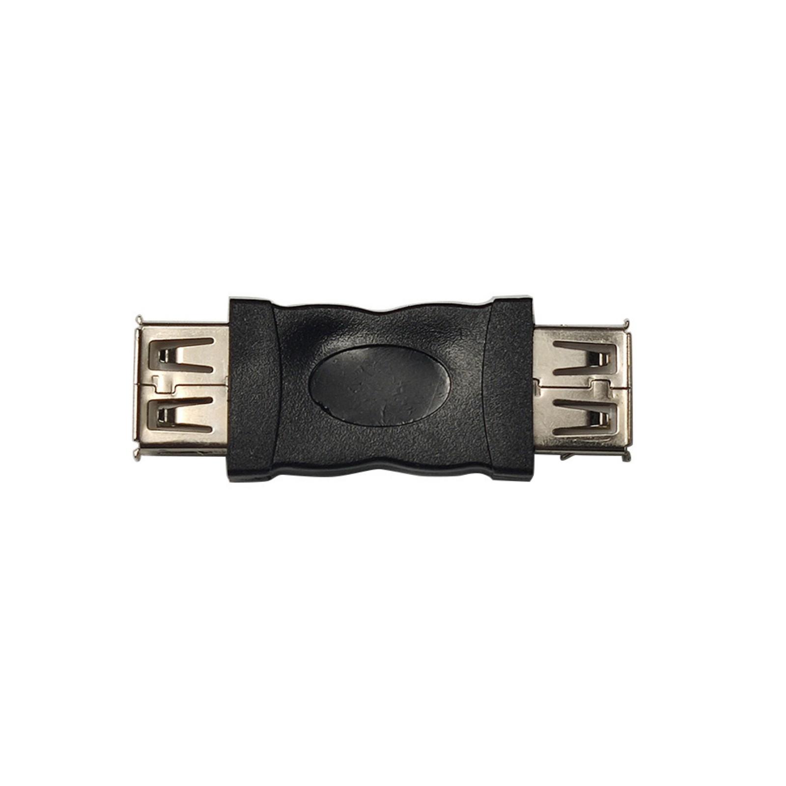 USB-адаптер «мама» — «мама», USB-коннектор «мама» — «мама» для легкого подключения и стабильного питания 1 black Walking by the world