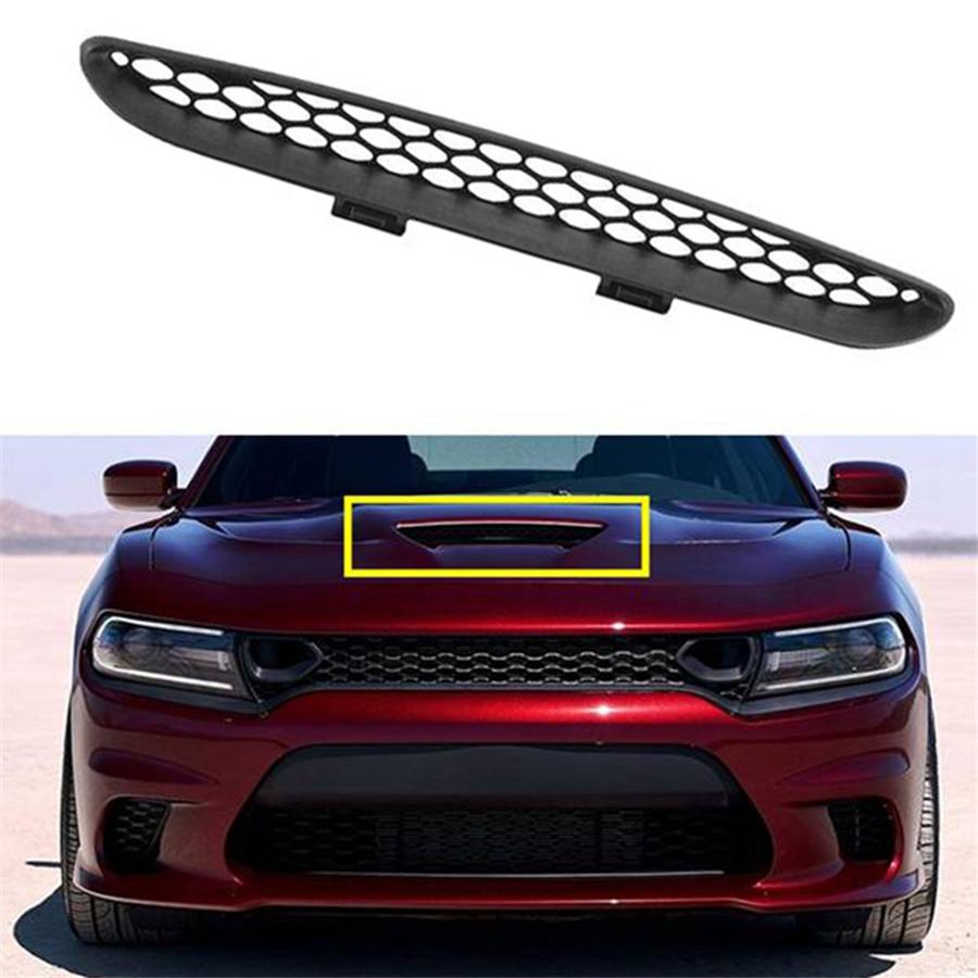 Накладка на центральную решетку воздухозаборника капота для Dodge Charger 2015-2020 black Automotivemechanicalcomponents