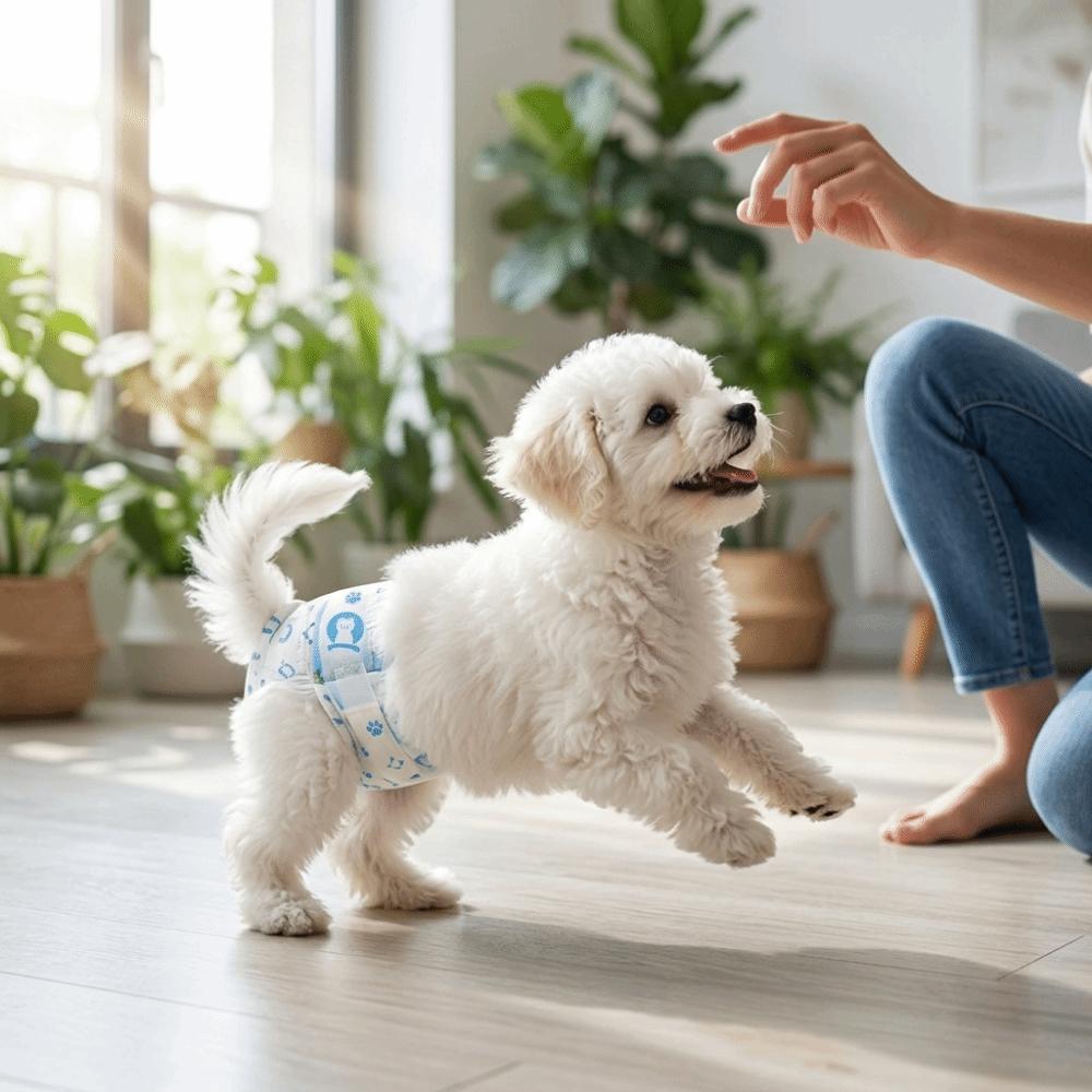 Leak Proof Pet Pee Pad Absorbent Layer Dog Pads Super Absorbent Dog Diaper  Daily Indoor Living M white ZJkente