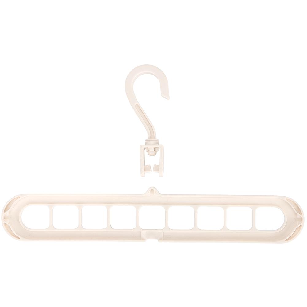 Nordic Portable MultiFunctional Hangers 9 отверстий Компактная вешалка Magic Hanger (белый) бежевый DIYelecs