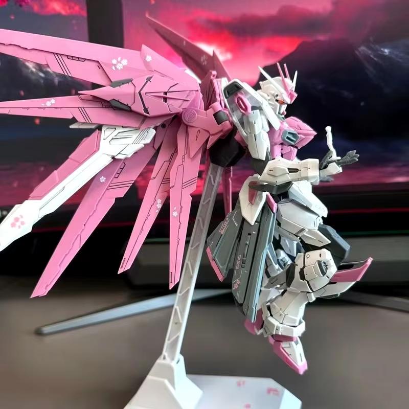 HG 1/144 Сакура Розовый Фридом Ситроен Версия для Ремонта Маски Модель Сборная Фигурка Меха Фигурки Действия Кукла-Украшение Пазл-Игрушка для Мальчика white Discover Intime