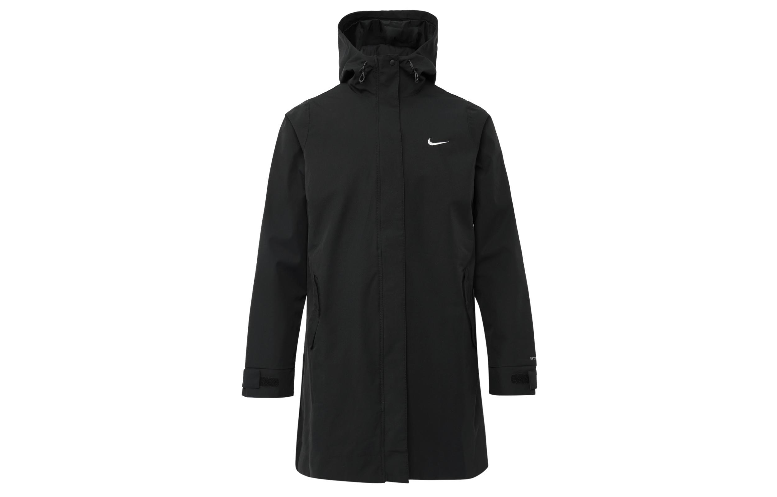 Женские парки Nike Черные с капюшоном Средней длины DM6246-010 S black