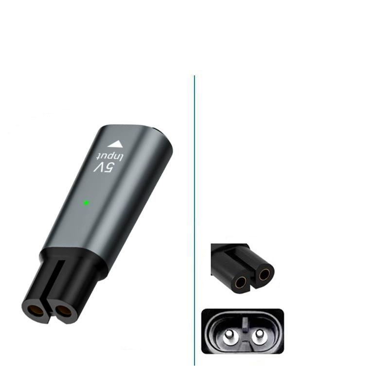 Адаптер питания 5 В Type-C для бритвы, зарядное устройство, конвертер для Philips OneBlade QP2724 QP2834 QP1424 QP1924 QP4631, триммер для бороды gray Crystal 1