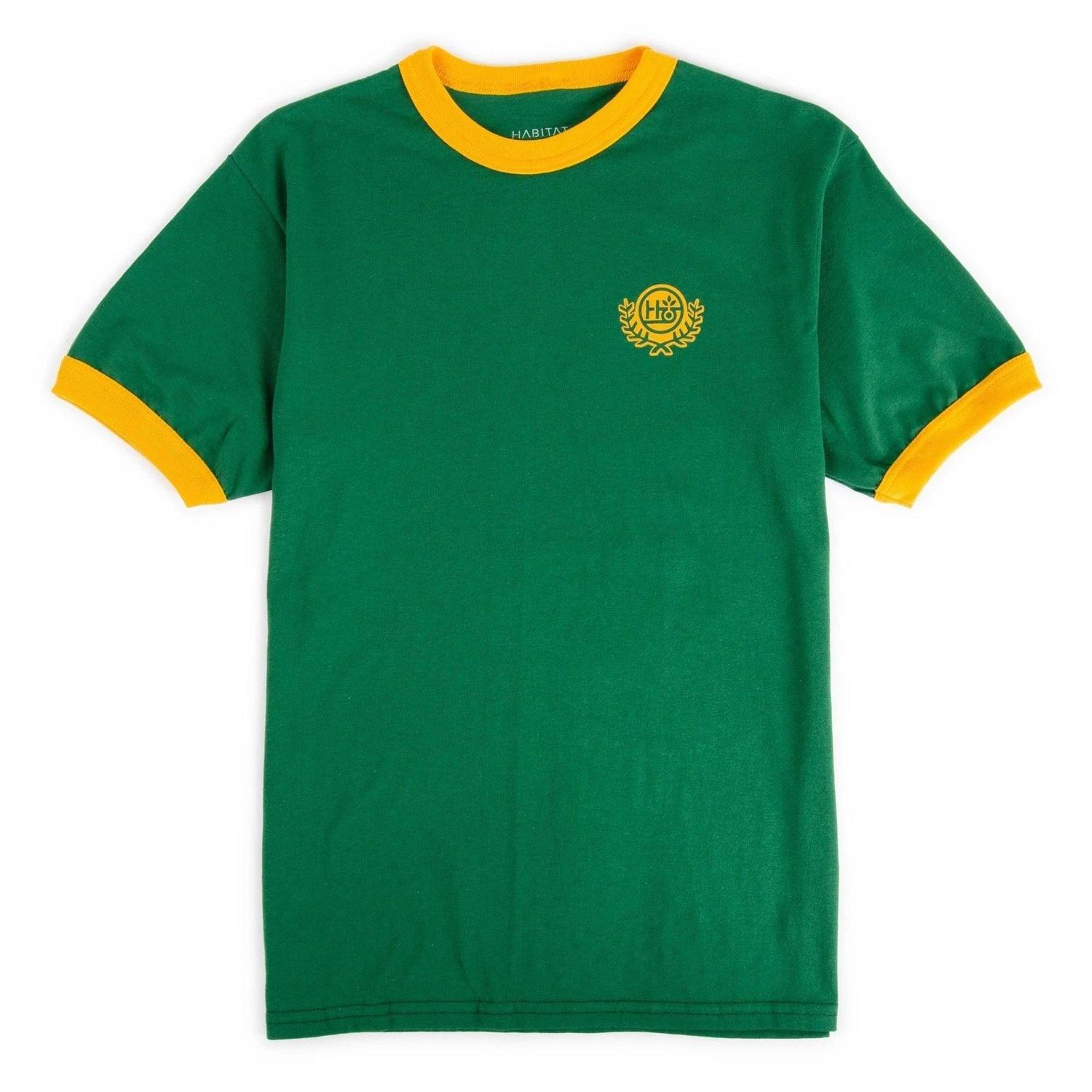 Habitat Skateboards Shirt Coat of Arms Dark Green L white FutureDesign