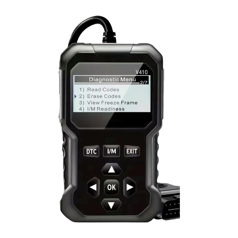 Универсальные автомобильные диагностические сканеры с 9 протоколами OBDII для чтения кодов неисправностей двигателя и мониторинга данных в реальном времени 1 gray Scorpio