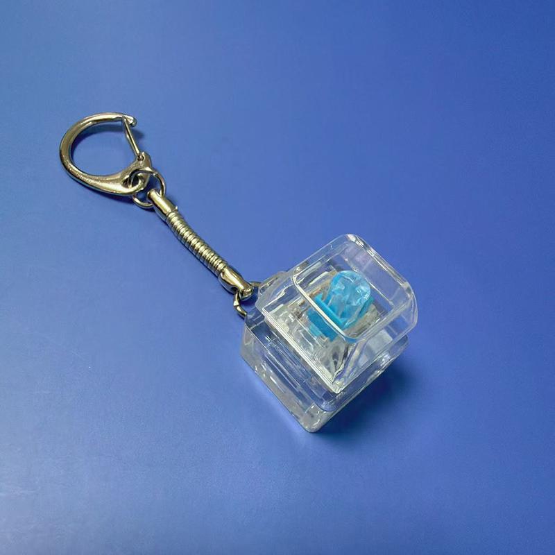 Игрушки LED Светящаяся Клавиатура Брелок для ключей Кончики пальцев Снятие стресса Несжимаемые кнопки Брелок Студенческая Школьная сумка Подвеска Подарки gray Bai Fen Bai Toys