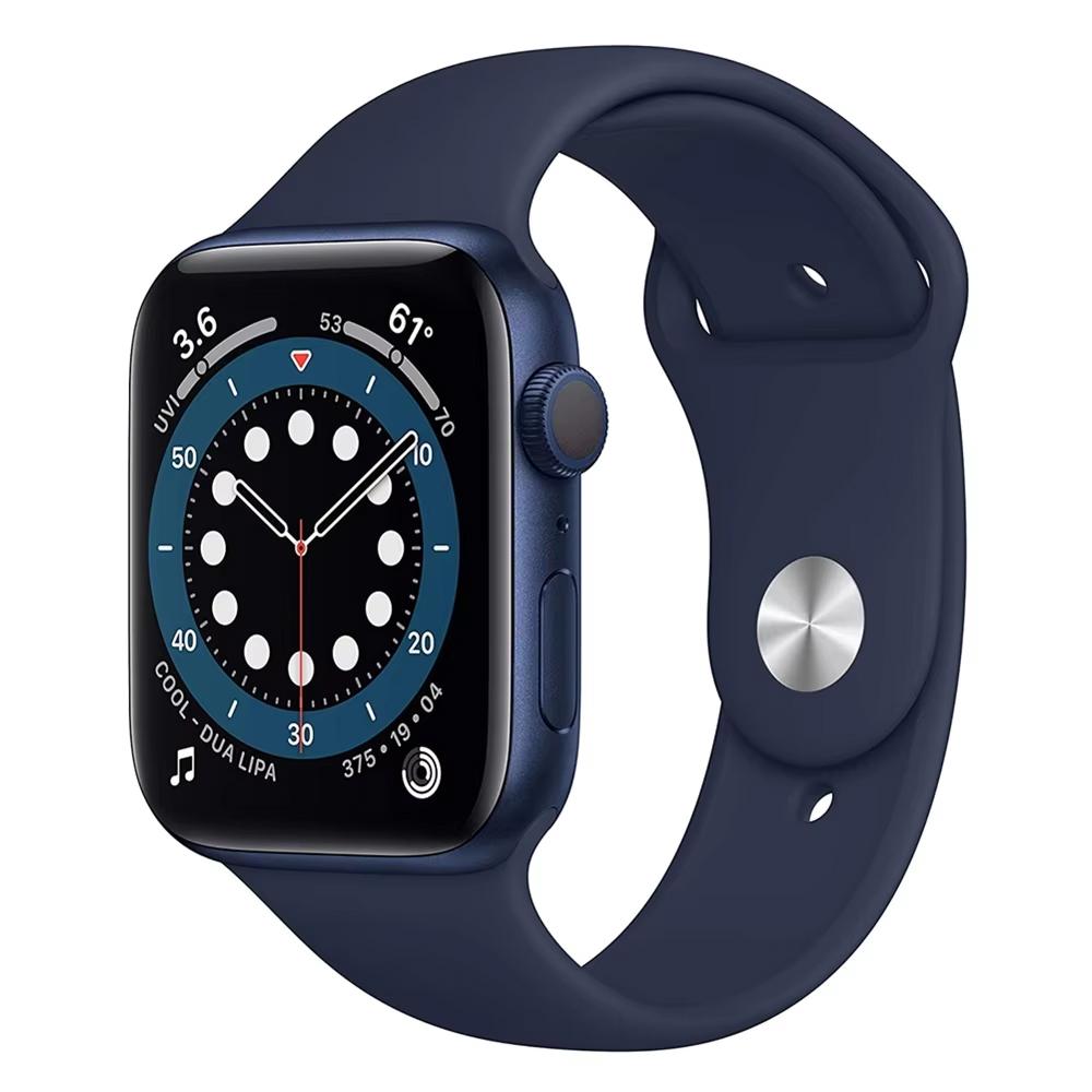Умные часы Apple Восстановленные, 40/44 мм, Как новые, Серия 6 40 синий