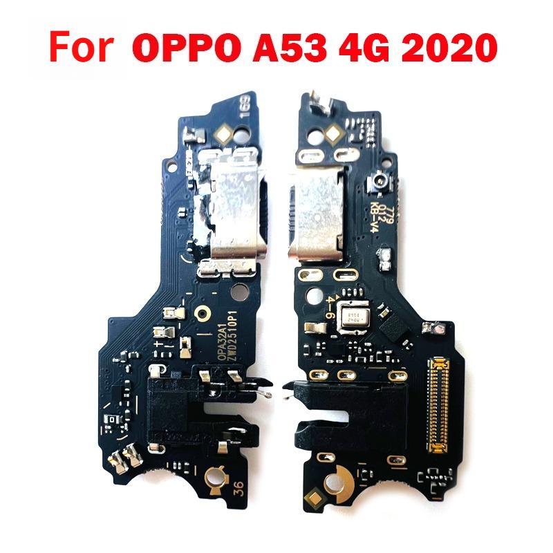 For OPPO A53 4G 2020 (CPH2127, CPH2131) USB Charging Port Dock Connector Charger Board Microphone Module Flex Cable black Specialist provider of mobile phone accessories