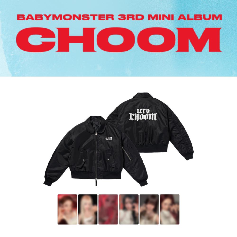 Бомбер BABYMONSTER CHOOM M size black wemadekorea