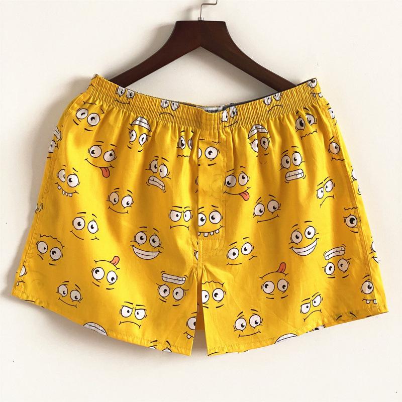 Мужские дышащие хлопковые боксеры - Модные и удобные для молодежи XXXXL yellow UrbanEdge