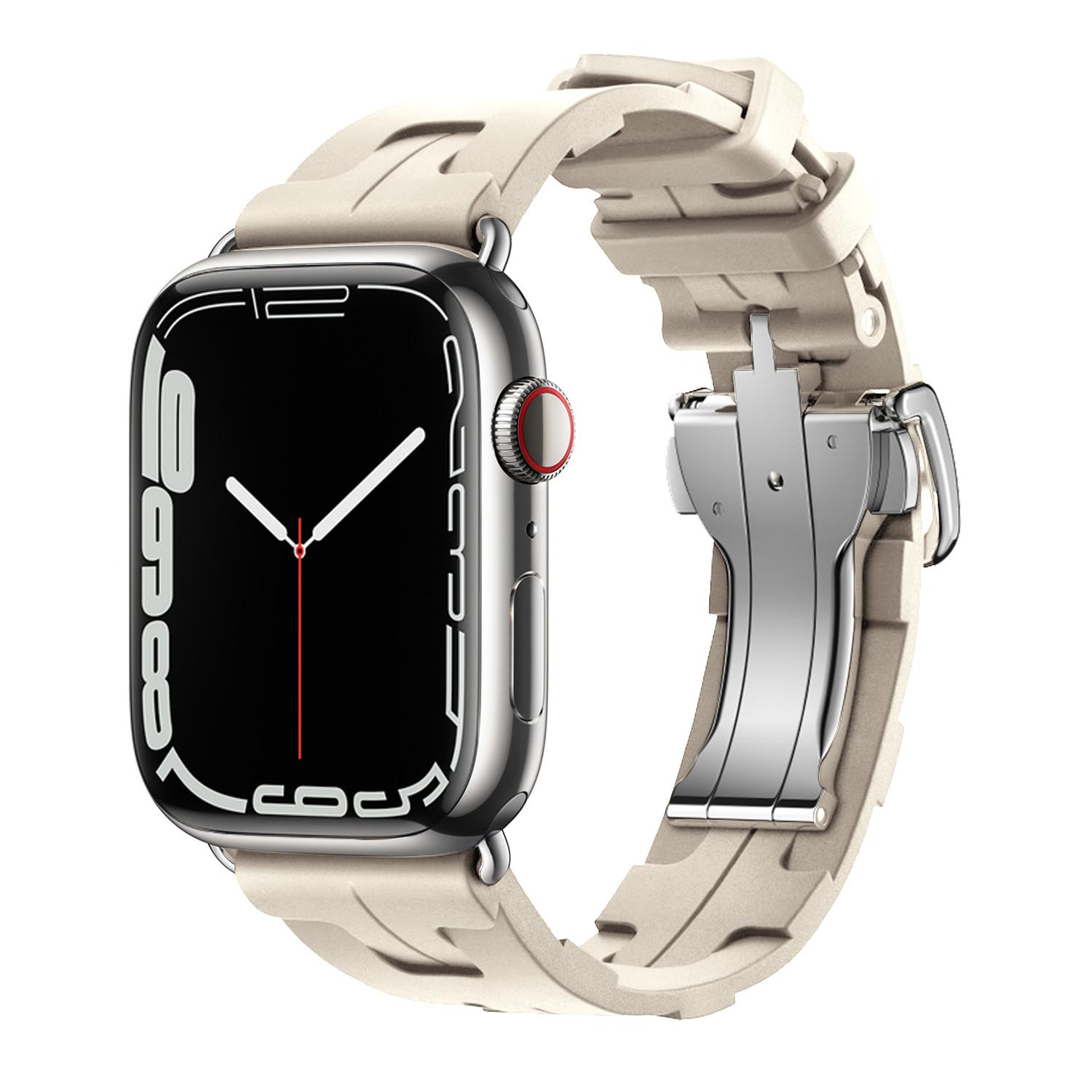 Силиконовый ремешок Kilim Single Tour для Apple Watch Band 44мм 40мм 49мм 45мм 46мм браслет iwatch series 9 6 se 3 7 8 ultra 2 10 11 42 44 45 49 S10-46mm gray Auto Home Solutions