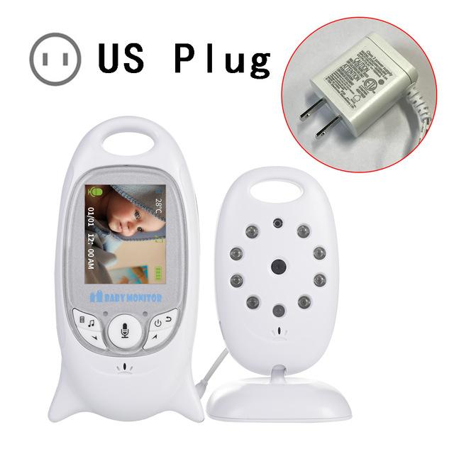 VB601 Радионяня, 2 дюйма, BeBe Baba, электронная няня, радио, видеоняня, камера ночного видения, мониторинг температурыAA white Qichuanxin