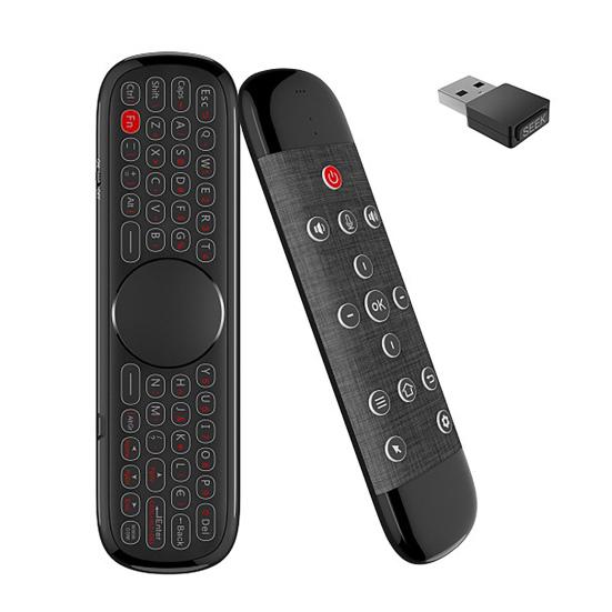 Беспроводная клавиатура Wechip W2 Pro 2.4G 3-в-1 функция ABS аэромышь тачпад клавиатура для Smart TV чёрный Scram Price