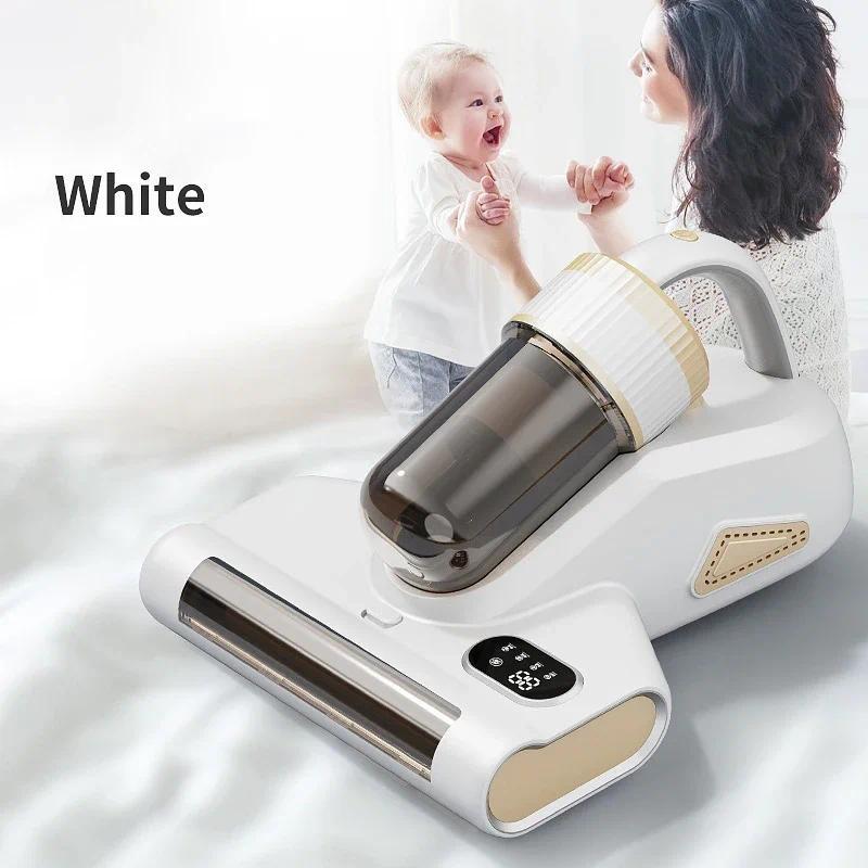 15000PA Wireless Portable Mite Remover Handheld Household Ultraviolet Sterilization Powerful Suction Vacuum Cleaner gray Crown Global