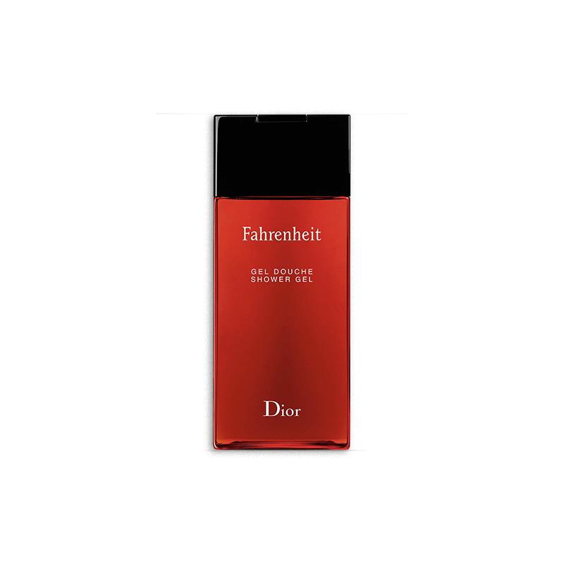 DIOR Fahrenheit Мужской гель-шампунь для душа 2-в-1 Очищающий и увлажняющий Древесно-кожаный Гормональный запах 200 мл белый