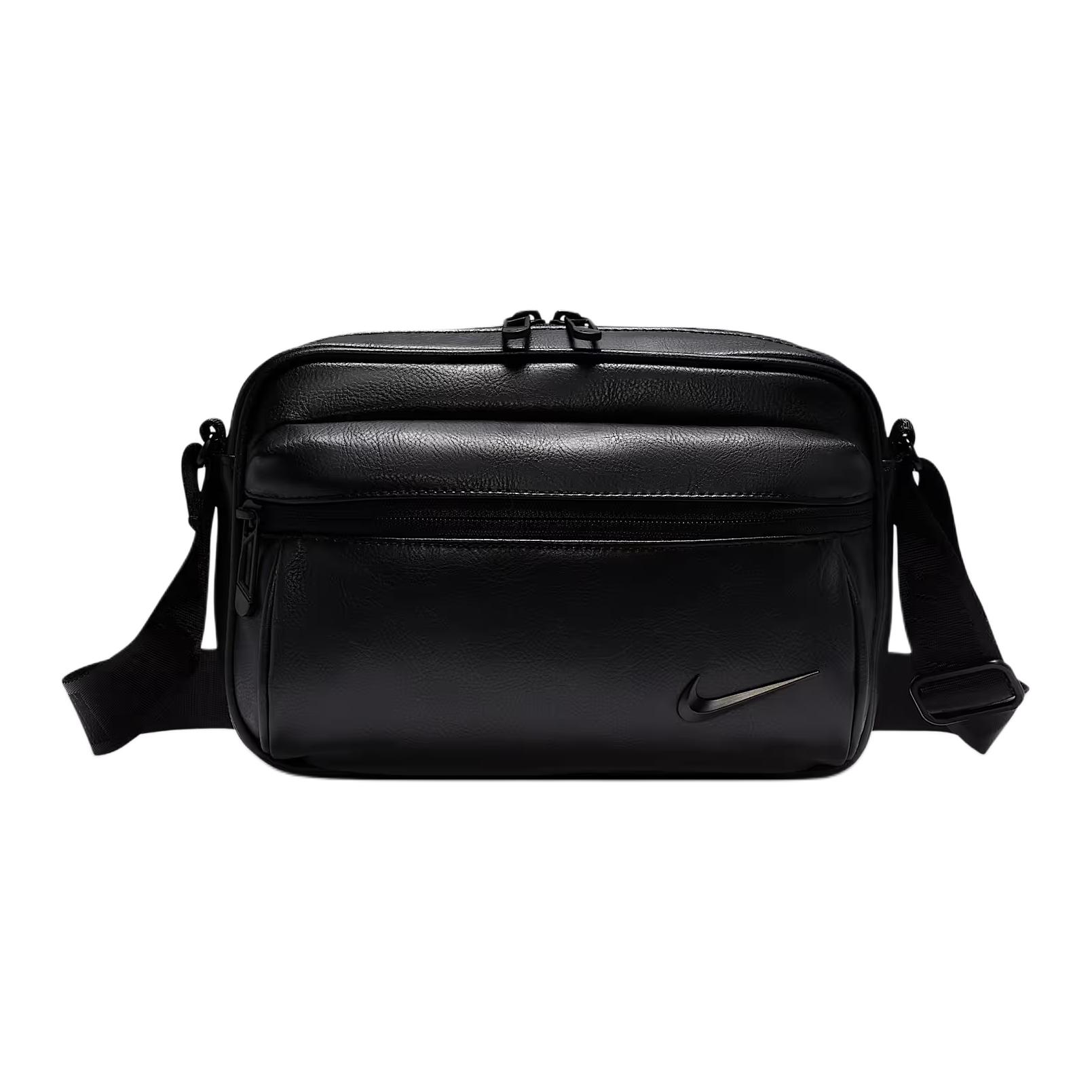 Унисекс наплечная сумка Nike Heritage из полиуретана PU Черная IB2528-010 black