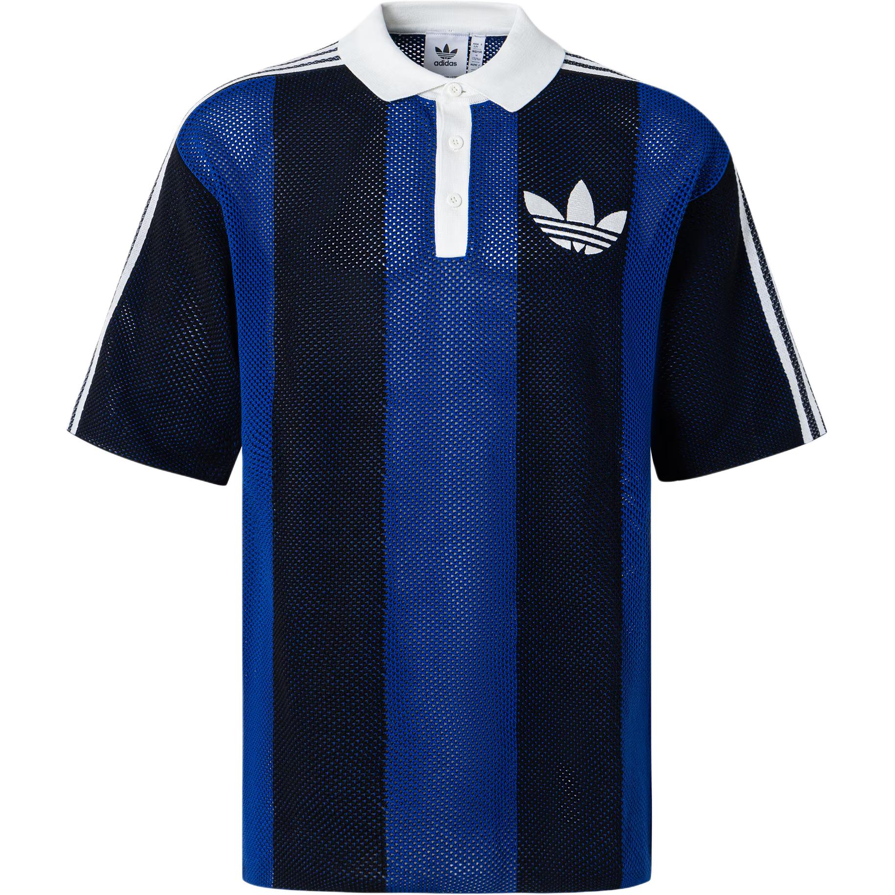 Adidas Originals BLOKECORE ПОЛО С КОРОТКИМ РУКАВОМ Поло Унисекс Черный JL5986 2XL blue