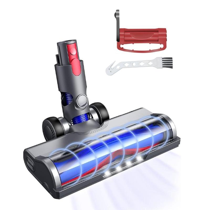 Для пылесоса Dyson V7 V8 V10 V11 V15 быстросъемная головка двигателя V-образная щетина роликовая щетка со светодиодной подсветкой gray Serene Homes