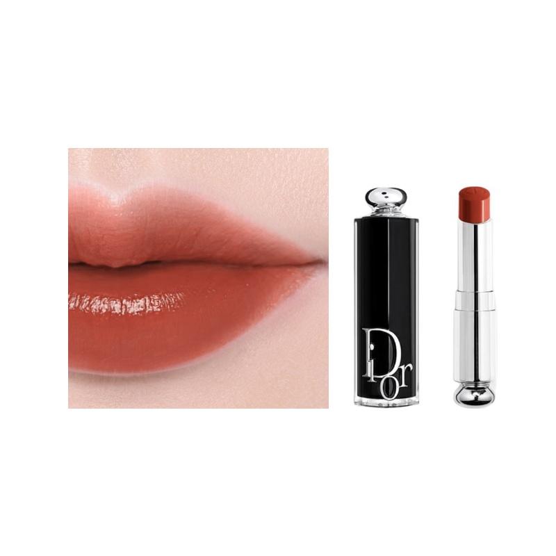 Помада DIOR #8 Томатный кирпично-красный без подарочной коробки без подарочного пакета чёрный