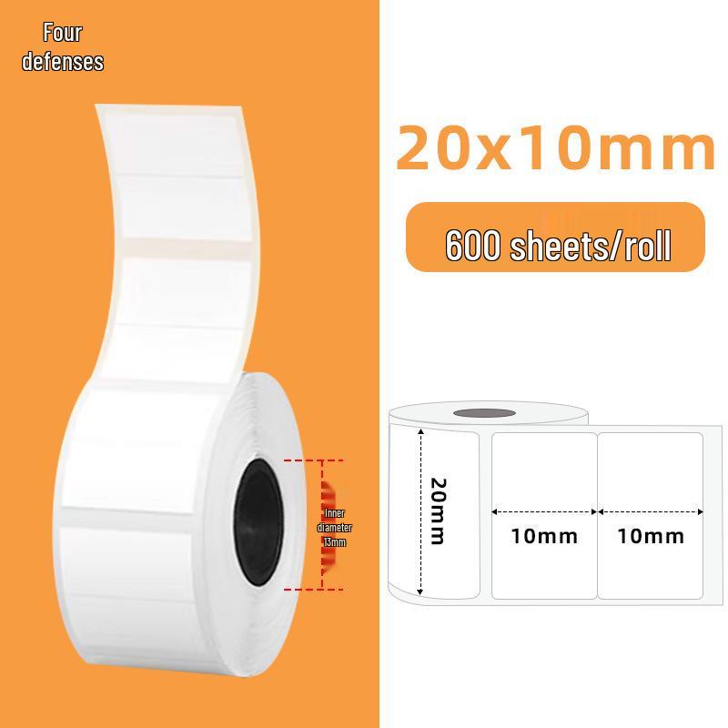 Термоэтикетки Yacole, устойчивые к разрыву, для принтеров Phomemo M110/M220 orange CreativeCorner