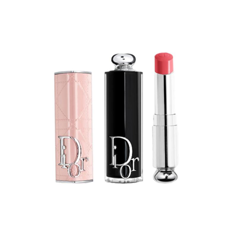 DIOR Губная помада Очаровательная помада модный футляр #розовый личи узор кожи 716 корица молочный кофе красный