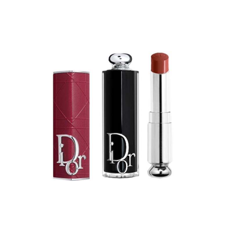 DIOR Губная помада Очаровательная помада модный футляр #бордовый узор каннаж 463 мягкий золотисто-бежевый пудровый золотой
