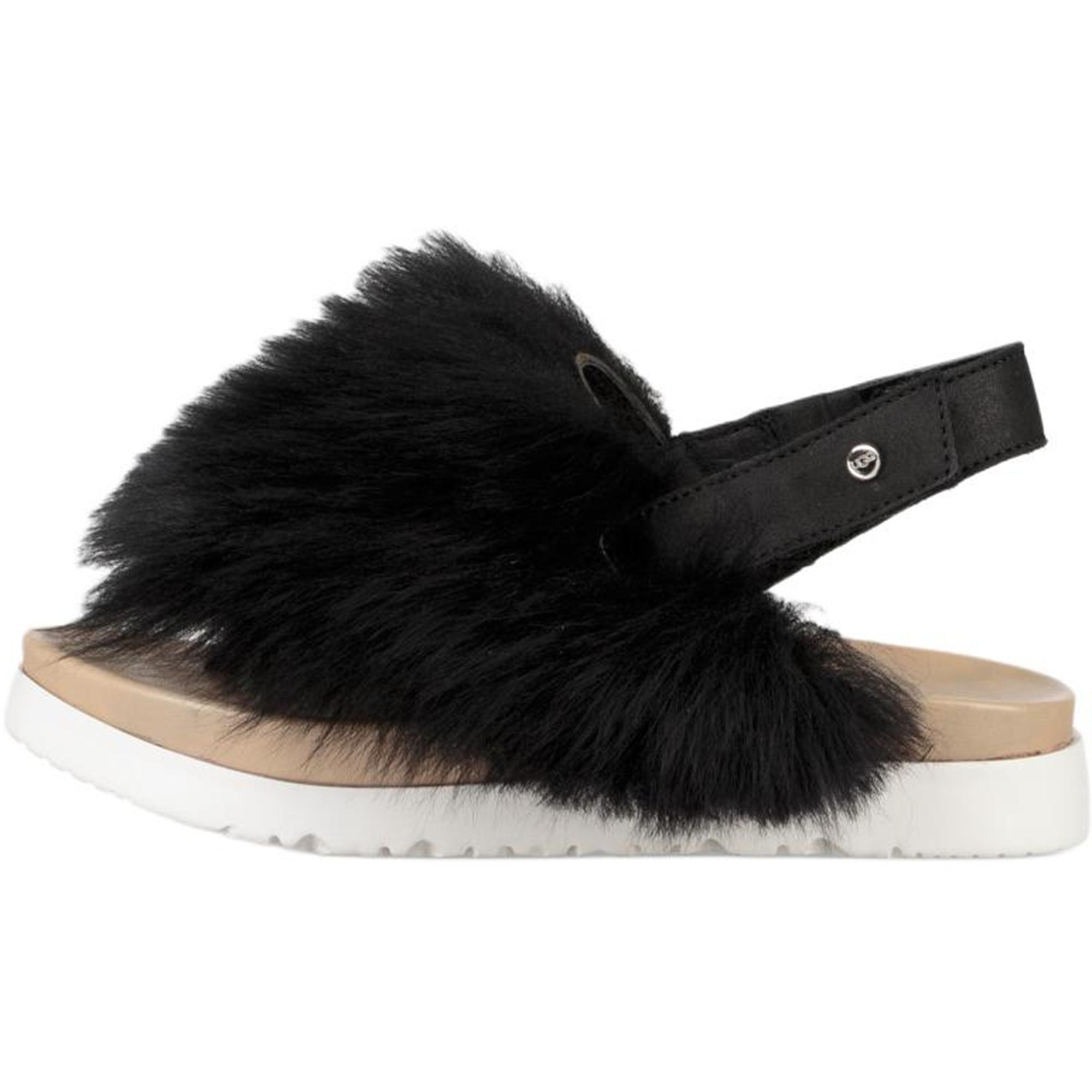 Сандалии UGG Holly Удобные Легкие Низкие Детские сандалии Черные 1020045K 31 black
