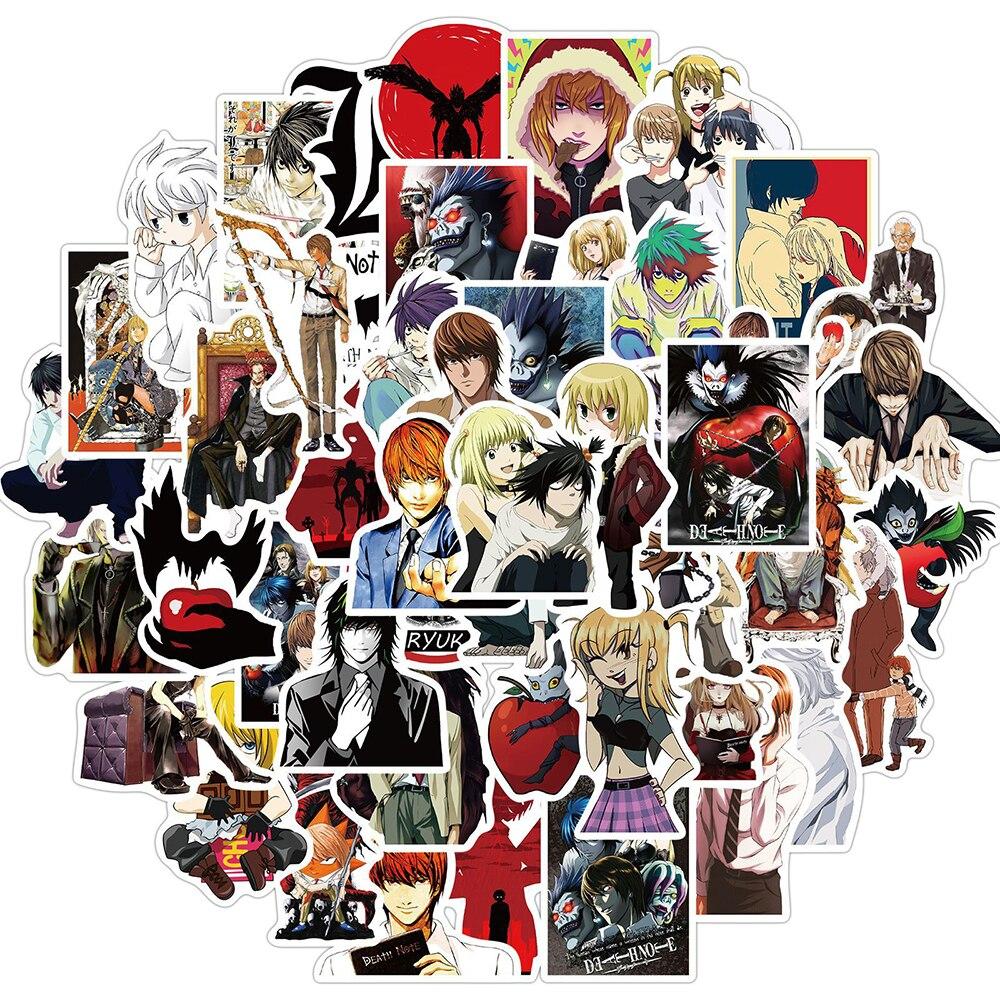 50 шт. аниме DEATH NOTE граффити наклейки DIY мотоцикл багаж гитара скейтборд мультфильм крутая классическая игрушка наклейка наклейка для ребенка gray EasyDoSports