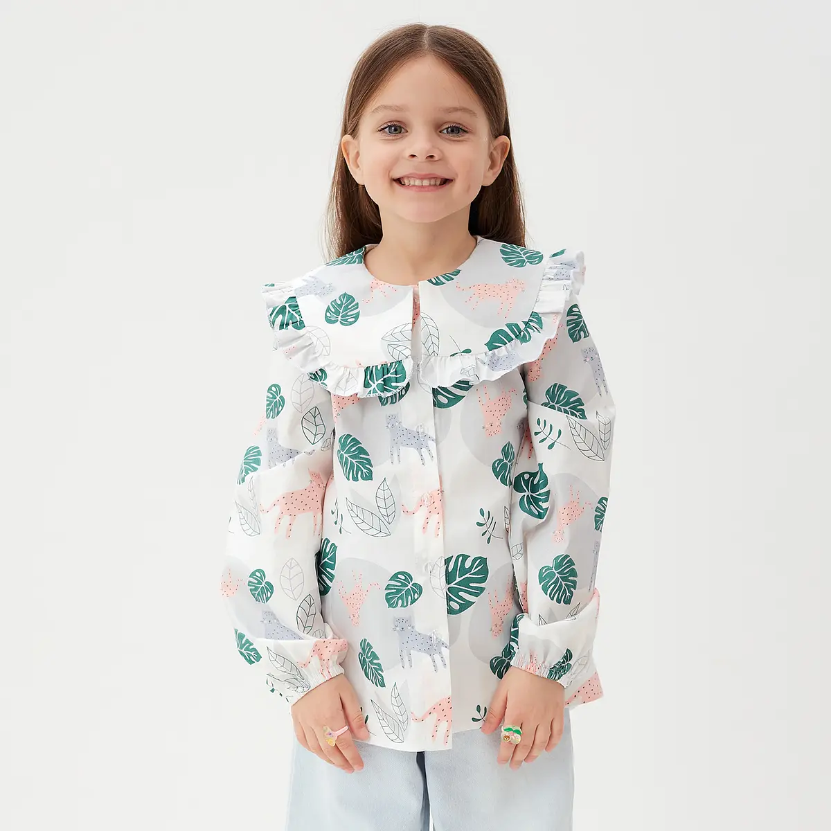 Рубашка KAFTAN для девочки белая