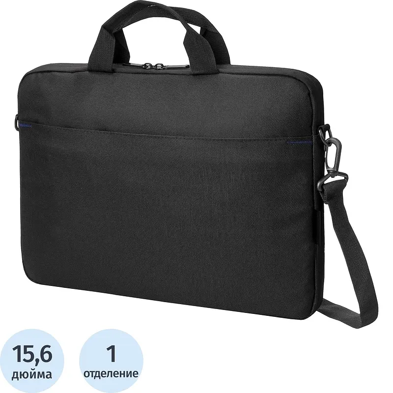 Сумка для ноутбука PortCase KCB-140 черная для ноутбука 15.6 дюйма чёрная