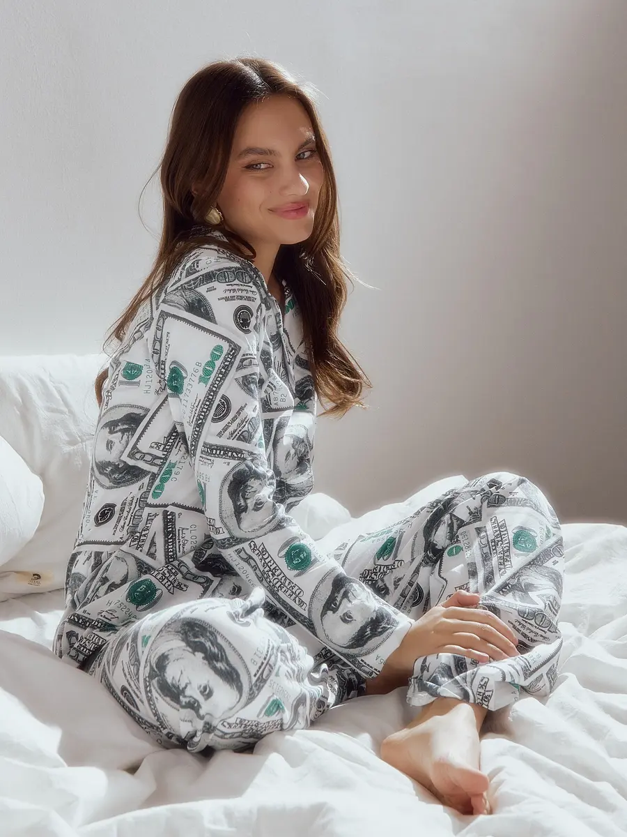 Пижама KAFTAN хлопковая зелёная