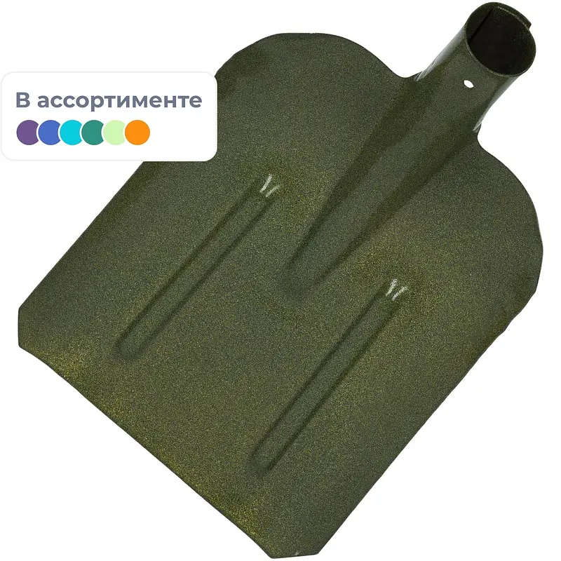 Лопата совковая стальная с ребрами жесткости без черенка Noname