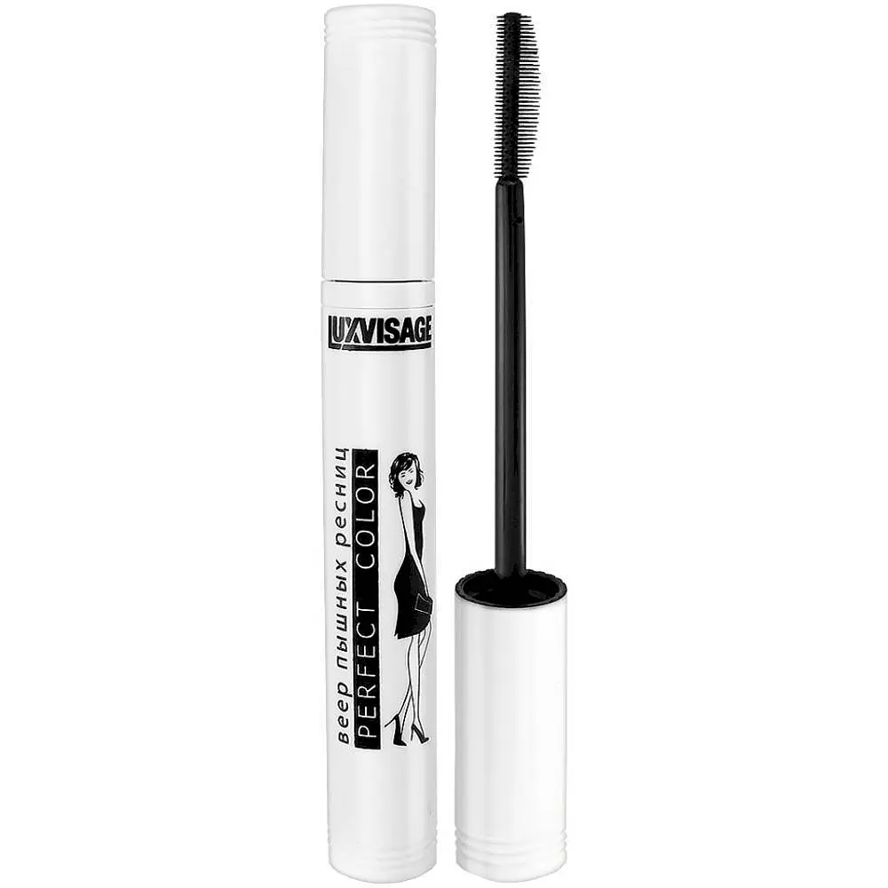 Тушь для ресниц LUXVISAGE Perfect Color объемная черная