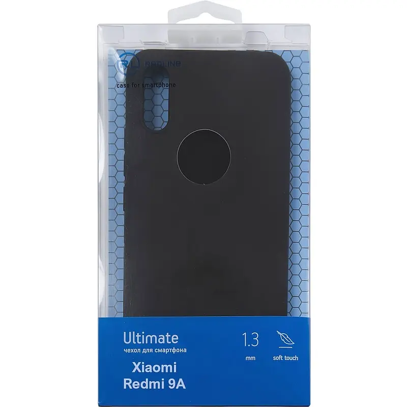 Чехол-накладка Red Line Ultimate для Xiaomi Redmi 9A черный силиконовый для Xiaomi Redmi 9A черный