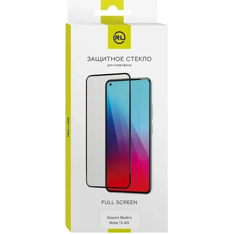 Защитное стекло Red Line для Xiaomi Redmi Note 13 4G закалённое для Xiaomi Redmi Note 13 4G прозрачное