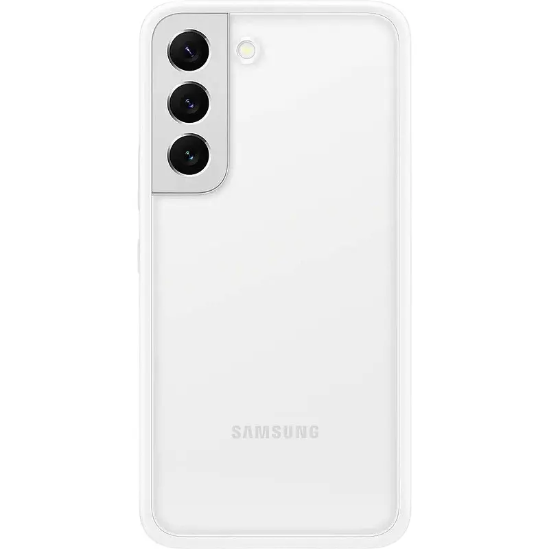 Чехол-накладка Samsung Frame Cover S22 для Galaxy S22 прозрачный/белый прозрачный/белый для Samsung Galaxy S22
