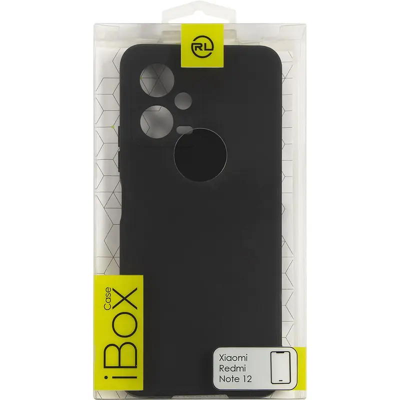 Чехол-накладка Red Line iBox Case для Xiaomi Redmi Note 12 черный силиконовый для Xiaomi Redmi Note 12 черный