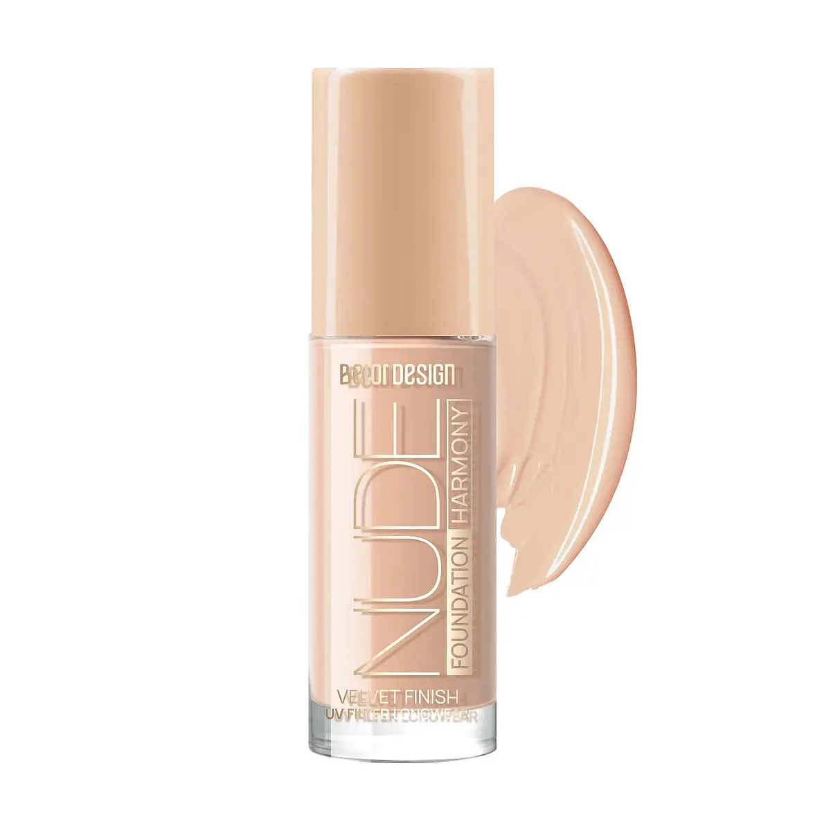 Тональный крем BelorDesign Nude Harmony бежевый 203 medium beige естественный эффект среднее покрытие 30 мл