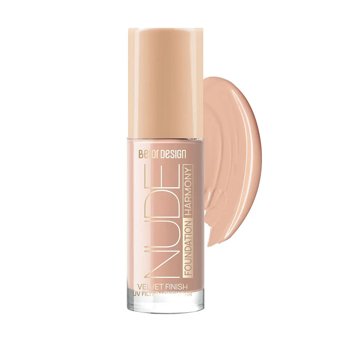 Тональный крем BelorDesign Nude Harmony бежевый 204 natural бежевый 204 natural естественный эффект
