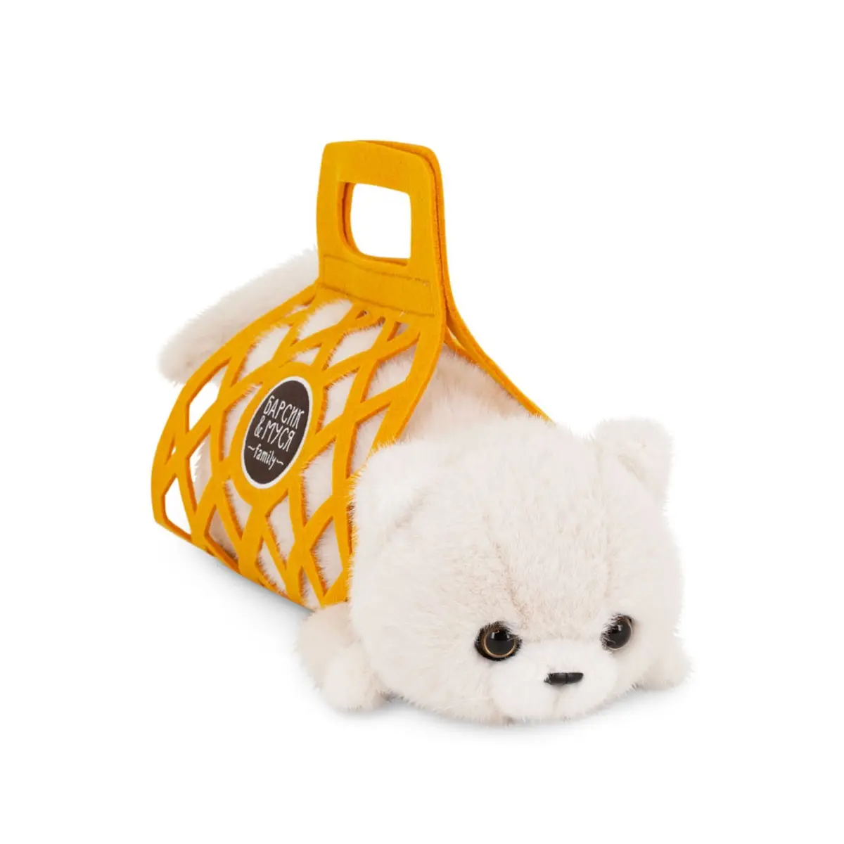 Мягкая игрушка Кот Барсик Orange Toys белый 35 см для детей белый 35 см